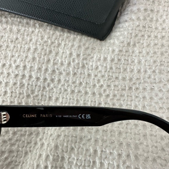 Celine Triomphe Oval Acetate Sunglasses OS NWOT - Picture 3 of 5